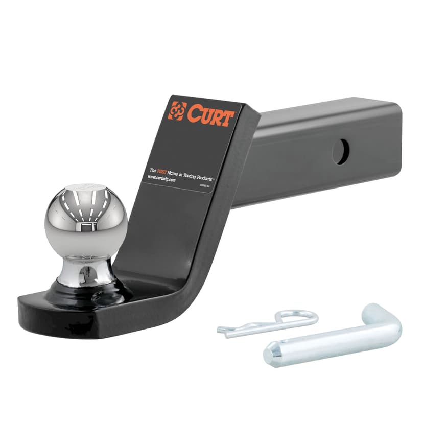 CURT 45154 Fusion Ball Mount with 2-in Ball (2-in Shank, 7500 lbs, 4-in Drop)