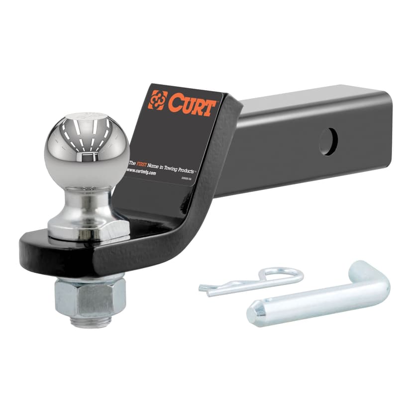 CURT 45036 Loaded Ball Mount with 2-in Ball, 2-in Shank, 7500 lbs, 2-in Drop