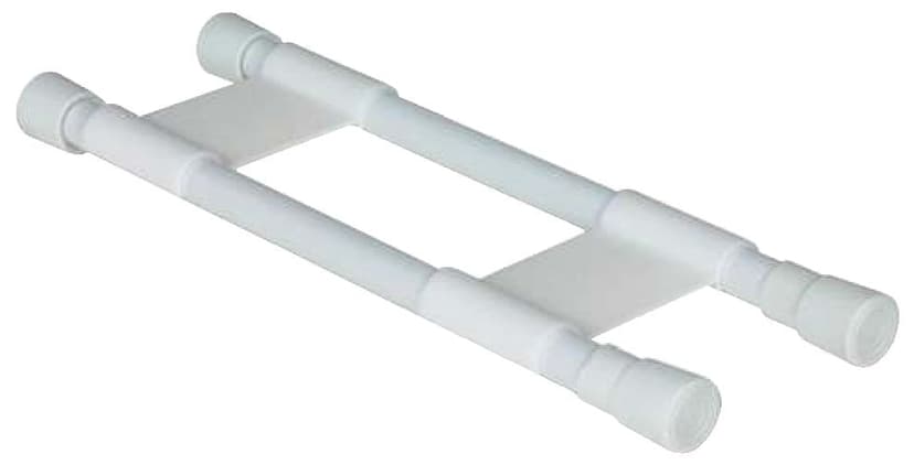 CAMCO 44093 10 to 17-in Double Cupboard Bar, White