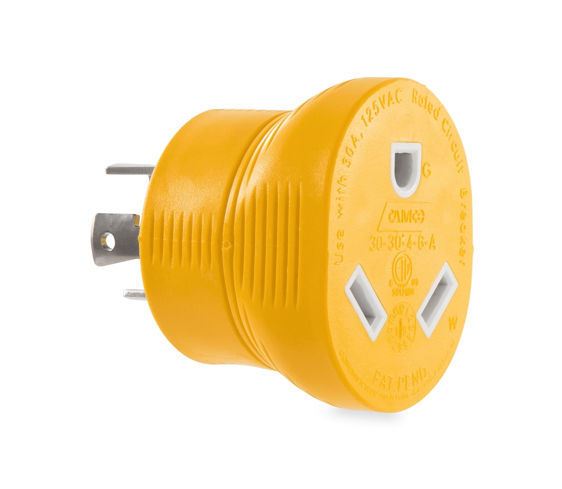 CAMCO 55338-Amp 125V/3750W RV Generator Adapter, L14-30 To 5-15 (2)