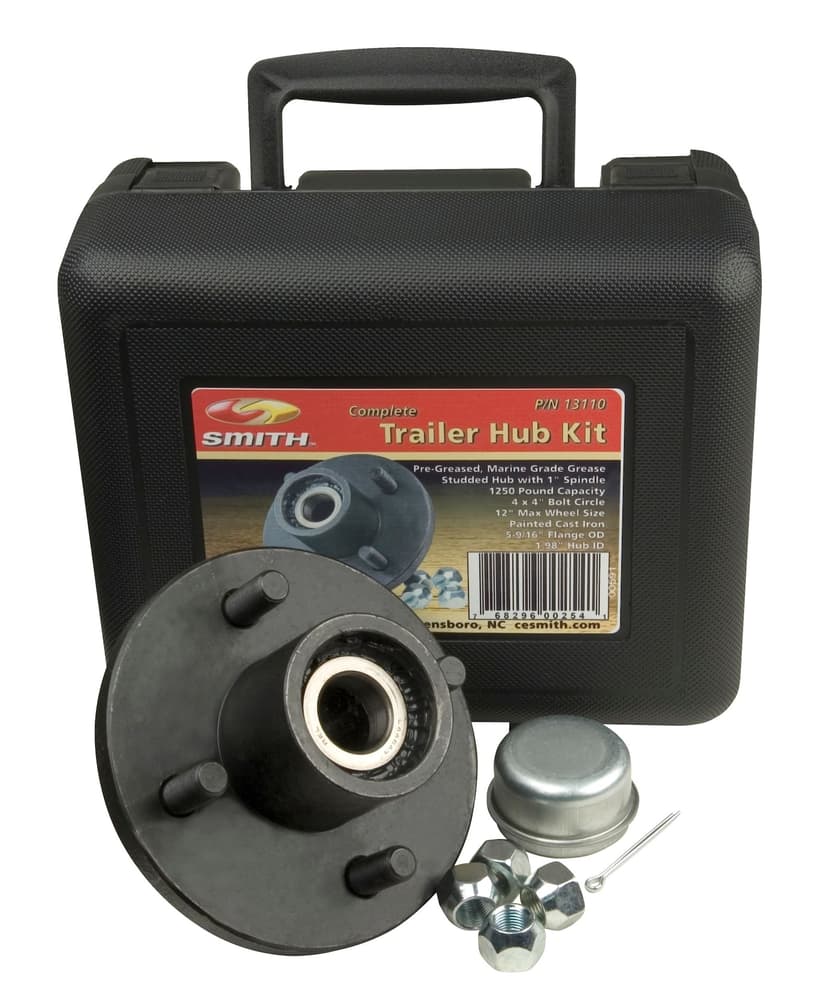 C.E. Smith Trailer Hub Assembly Kit, Straight, 4 x 4-in