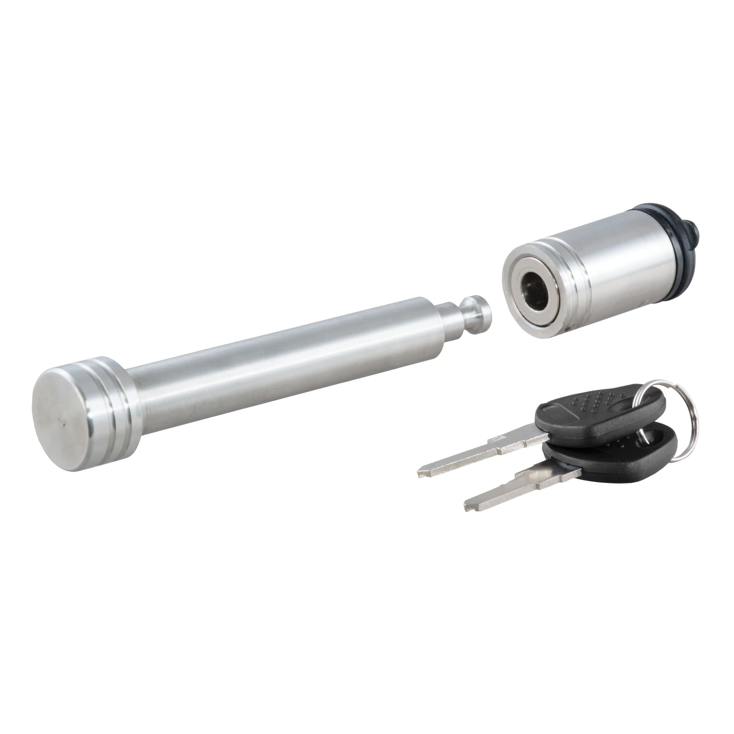 CURT 23519 5/8-in Hitch Lock, 2-in or 2-1/2-in Receiver, Barbell, Stainless