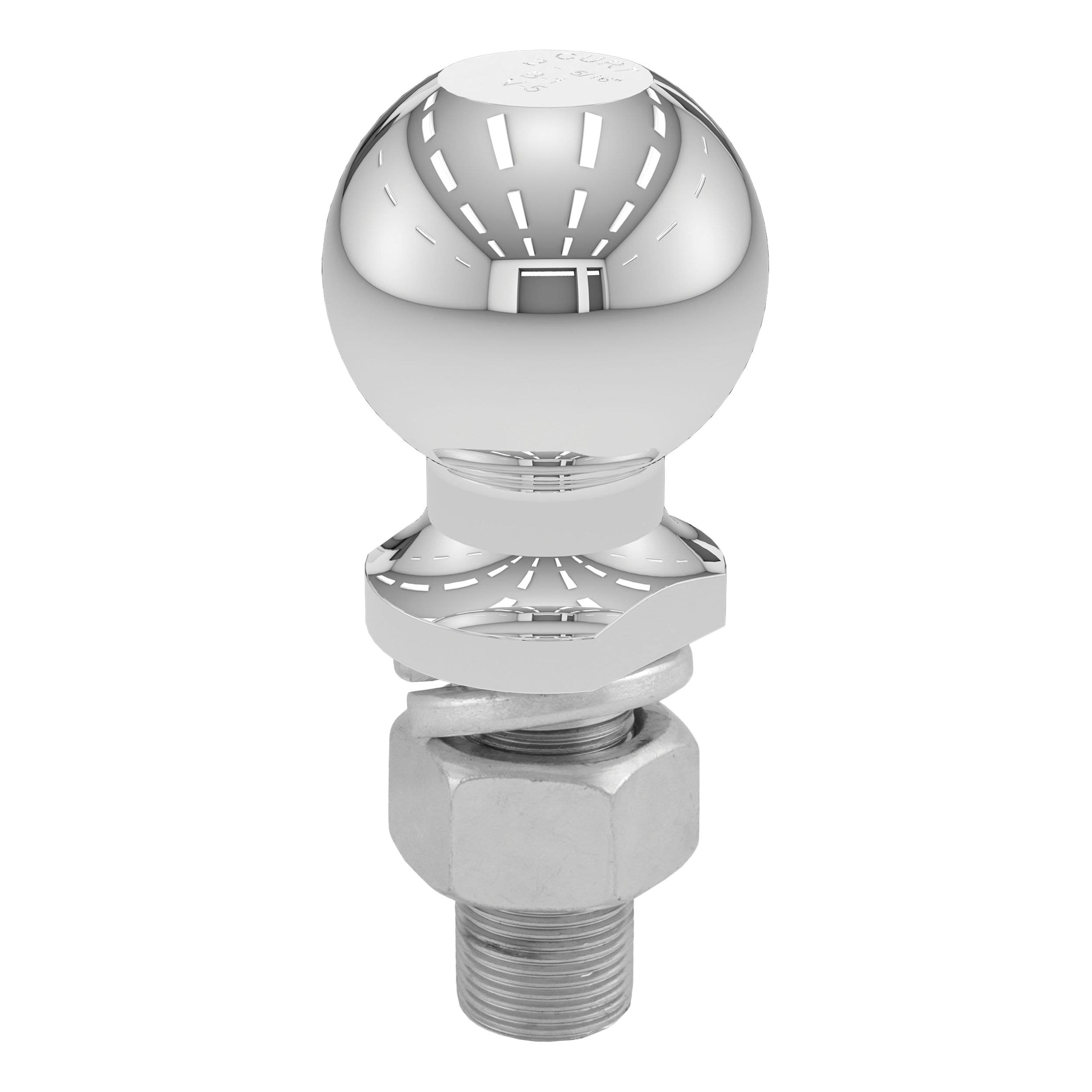 CURT 40007 2-5/16-in Trailer Ball (1-in x 2-1/4-in Shank, 10,000 lbs, Chrome)