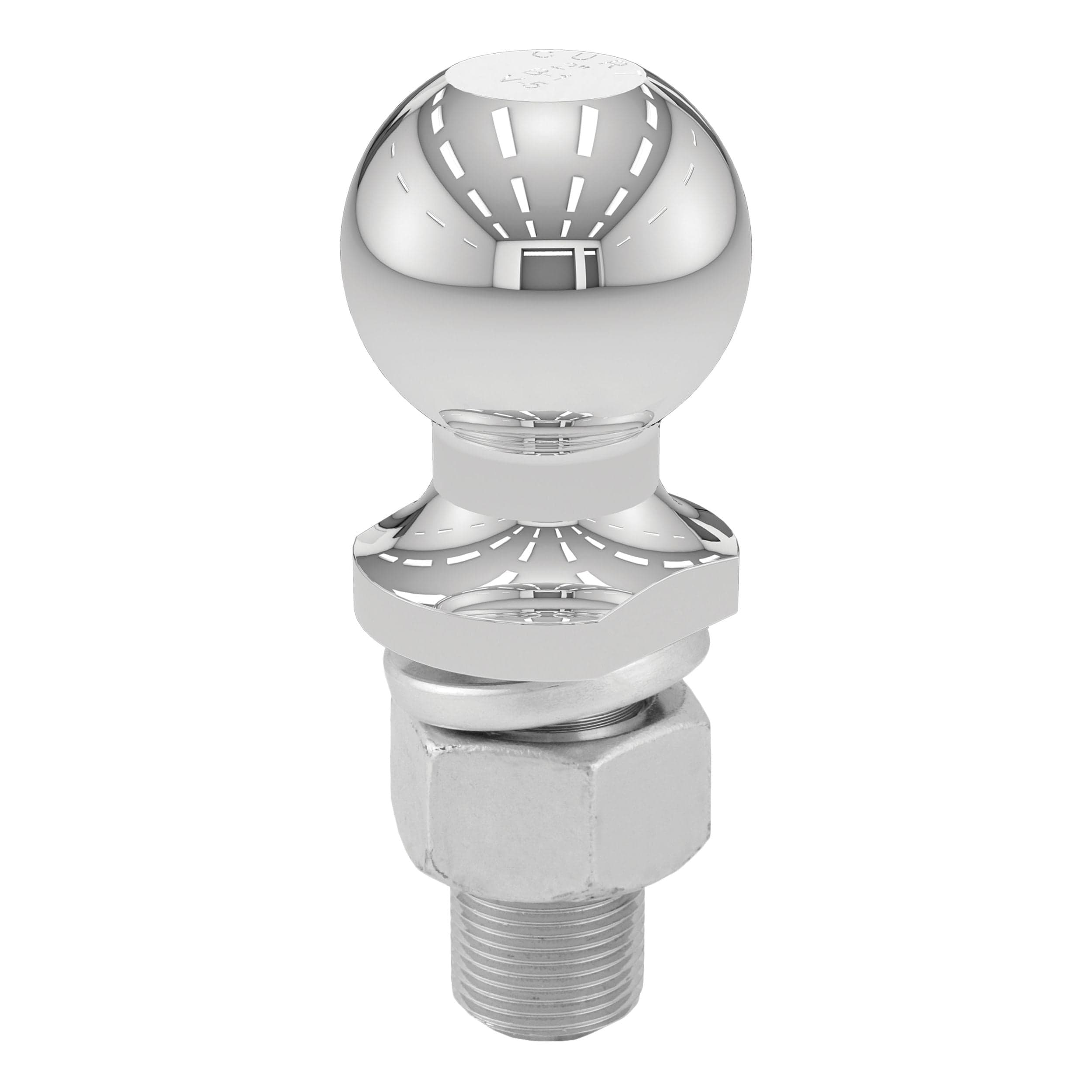 CURT 40038 2-in Trailer Ball (1-in x 2-1/4-in Shank, 12,000 lbs, Chrome)