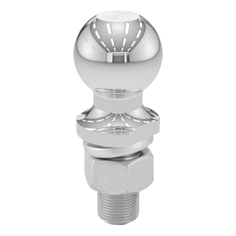 CURT 40038 2-in Trailer Ball (1-in x 2-1/4-in Shank, 12,000 lbs, Chrome)