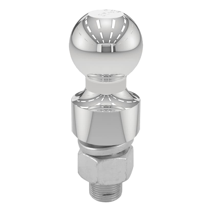 CURT 40033 2-in Trailer Ball (1-inx2-1/8-in Shank, 1-in Rise, 6,000 lbs, Chrome)