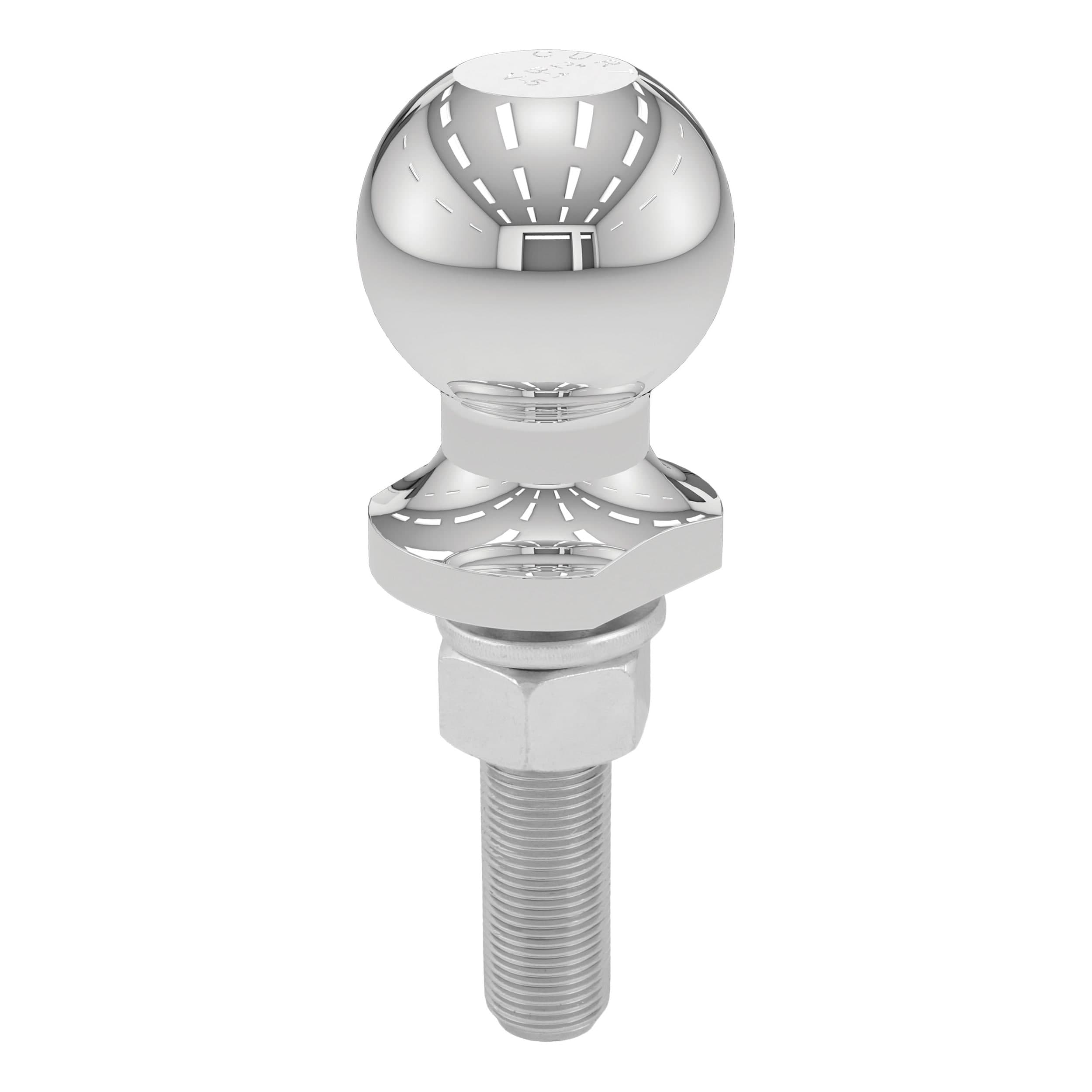 CURT 40073 2-in Trailer Hitch Ball (3/4-in x 3-in Shank, 3,500 -lb, Chrome)