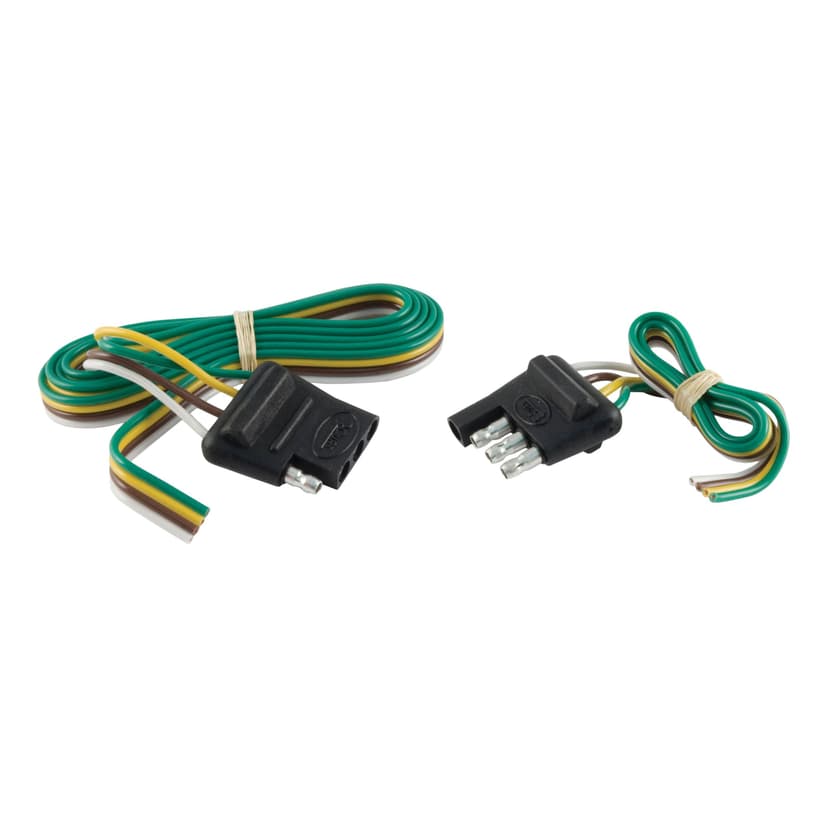 CURT 58355 4-Way Connector Plug & Socket with 12-in & 48-in Wires