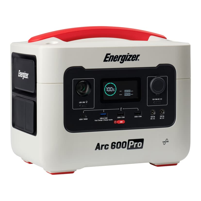 Energizer Arc 600 Pro Quick Charge Portable RV Power Station with LFP Battery and Fast Charging
