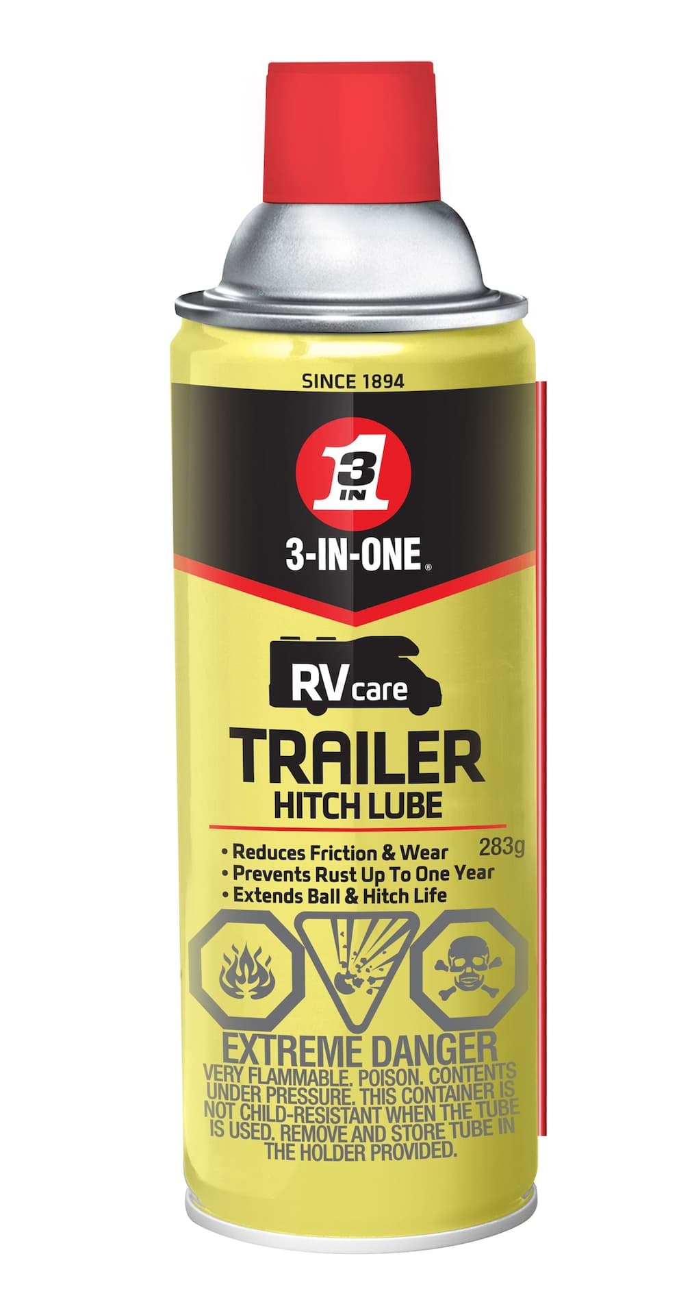 WD-40 RVcare 3-IN-ONE RV Trailer Hitch Lube, 283g