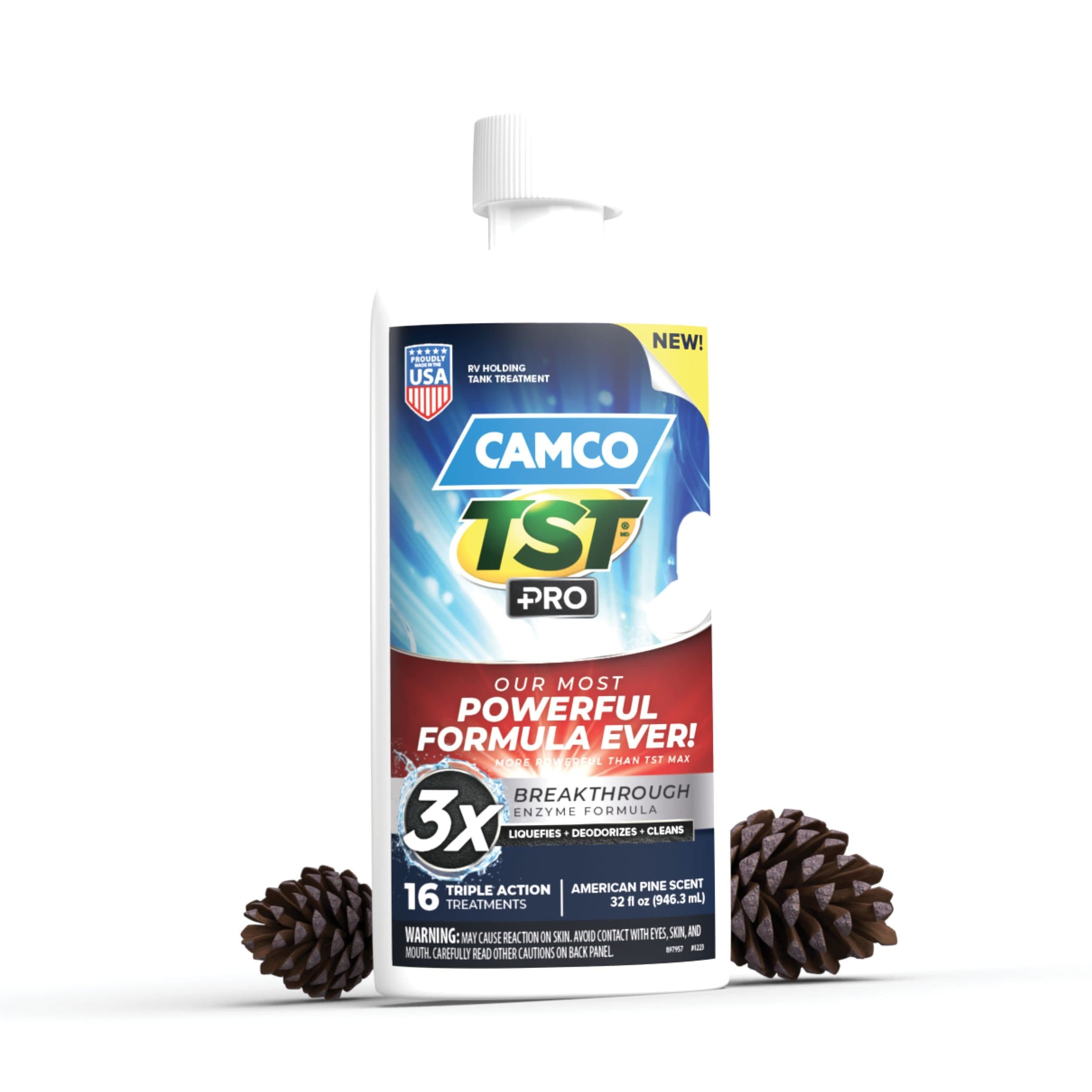 Camco TST PRO Breakthrough Enzyme Formula RV Toilet Treatment, 32-oz
