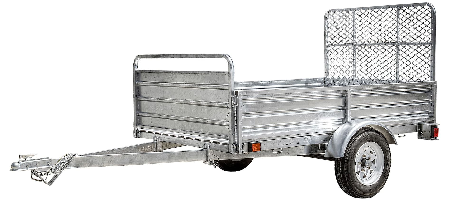 Detail K2 Mighty 5x7 Galvanized Multi-Utility Boxed Trailer with Drop Down Gate