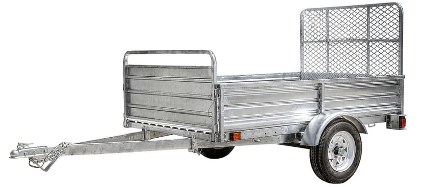 Detail K2 Mighty 5x7 Galvanized Multi-Utility Boxed Trailer with Drop Down Gate