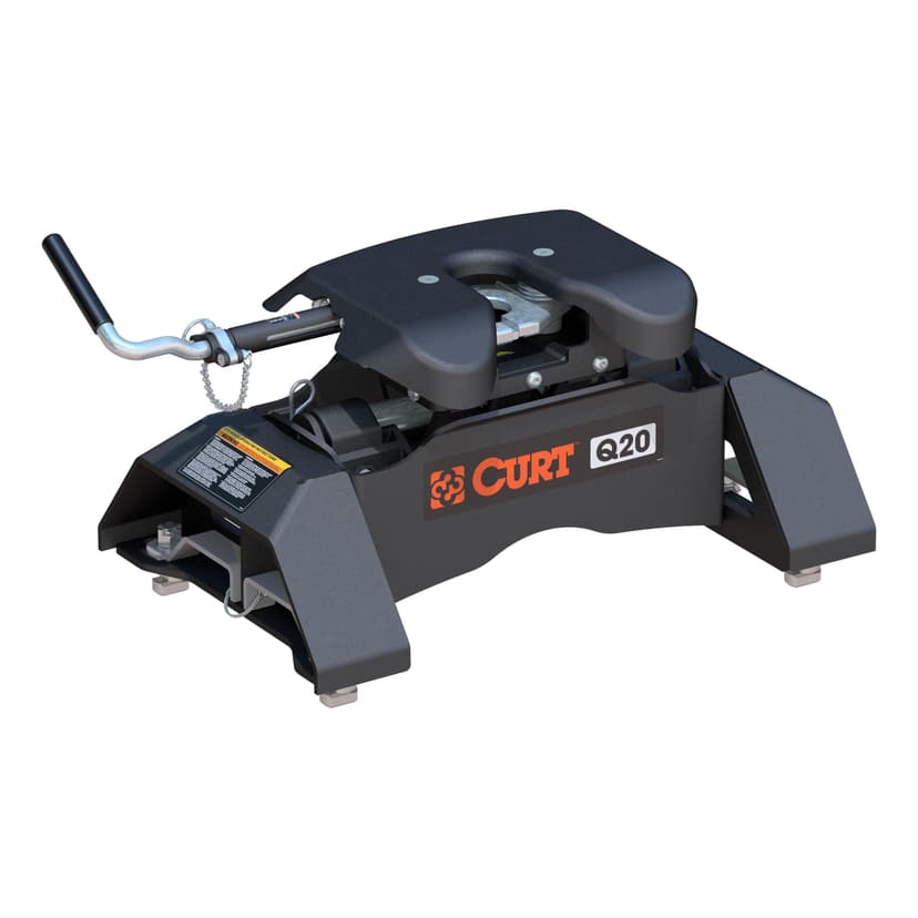 CURT 16094 Q20 5th Wheel Hitch, 8-ft Bed Puck System, Select Chevrolet Silverado, GMC Sierra