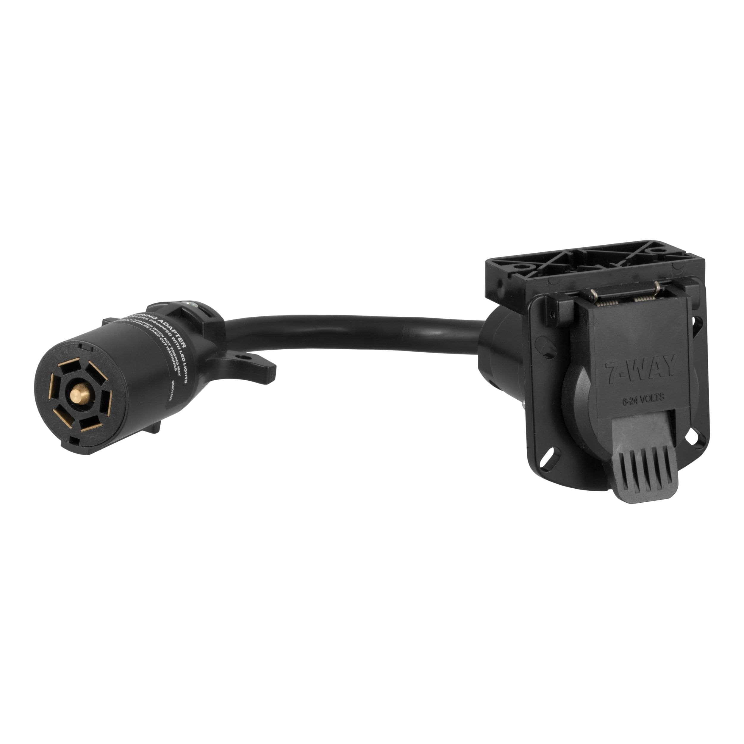 CURT 57003 7-Way RV Blade LED Electrical Adapter