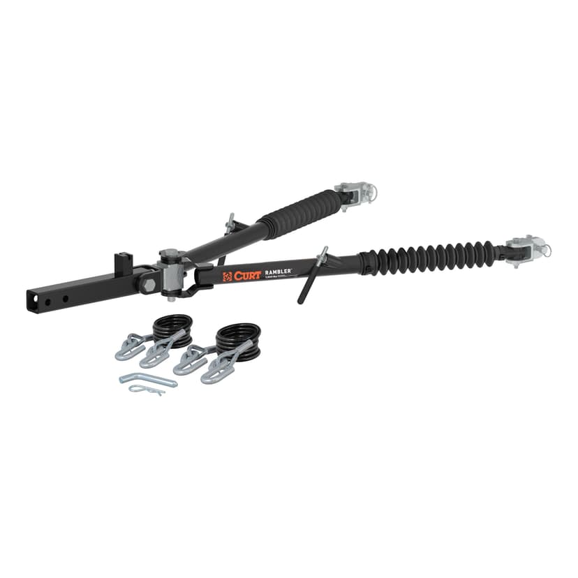 CURT 70001 Rambler Steel RV Tow Bar (7,500-lb, 2-in Shank)