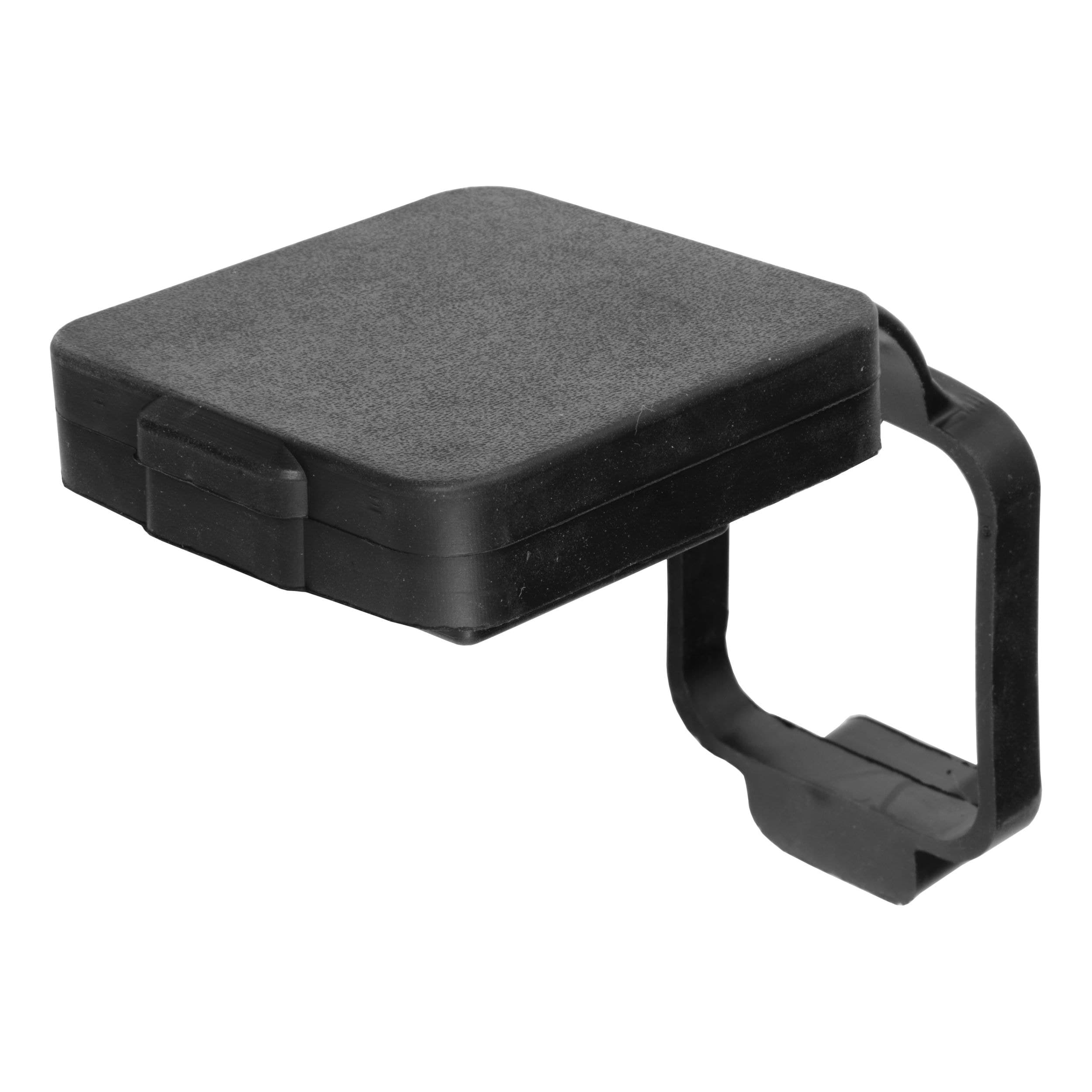 CURT 21728 2-in Rubber Hitch Tube Cover with 4-Way Flat Holder (Packaged)