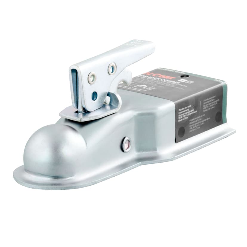 CURT 25131 1-7/8-in Straight-Tongue Coupler with Posi-Lock (2,000 lbs)