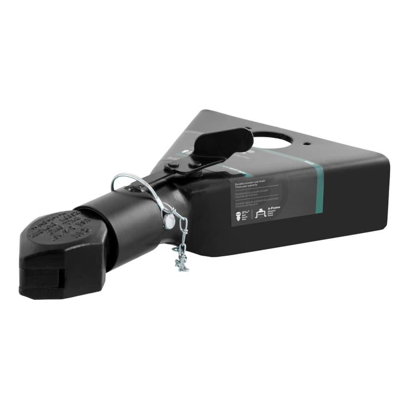 CURT 25227 2-5/16-in A-Frame Coupler with Sleeve-Lock (12,500-lb, Black)