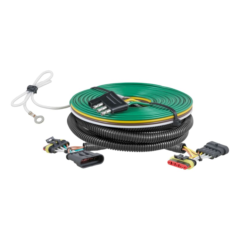 CURT 58911 Custom Towed-Vehicle RV Wiring Harness for Towing, Select Fiat 500