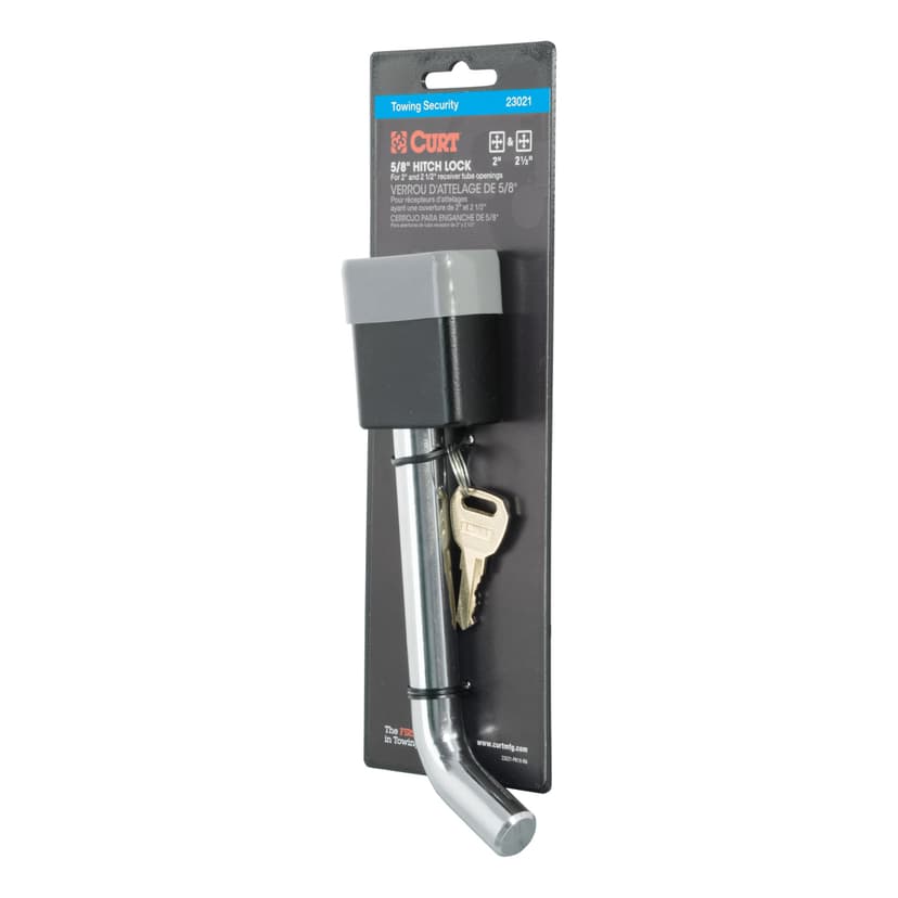 CURT 23021 5/8-in Hitch Lock, Chrome