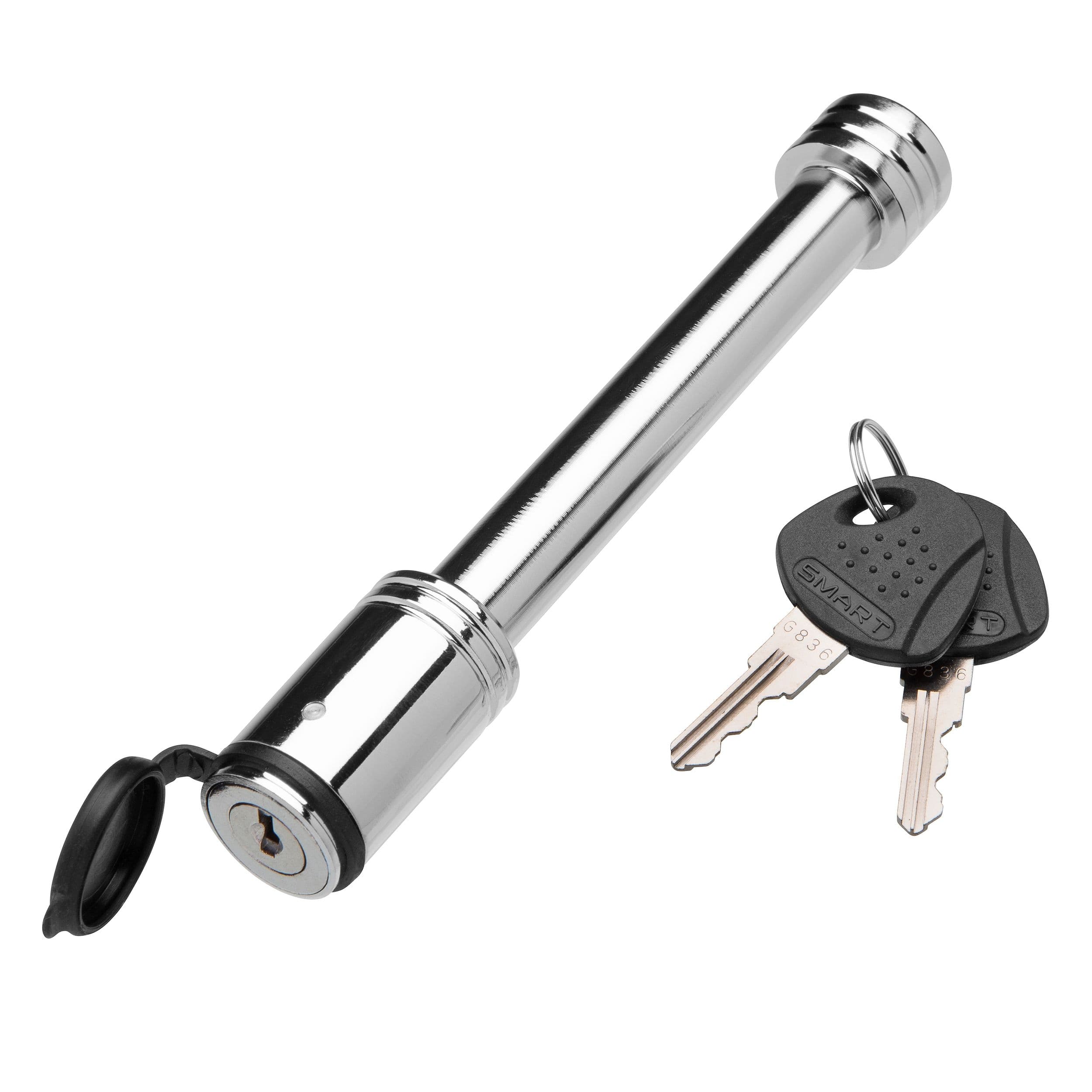 CURT 23025 5/8-in Hitch Lock, 3-in Receiver, Barbell, Chrome