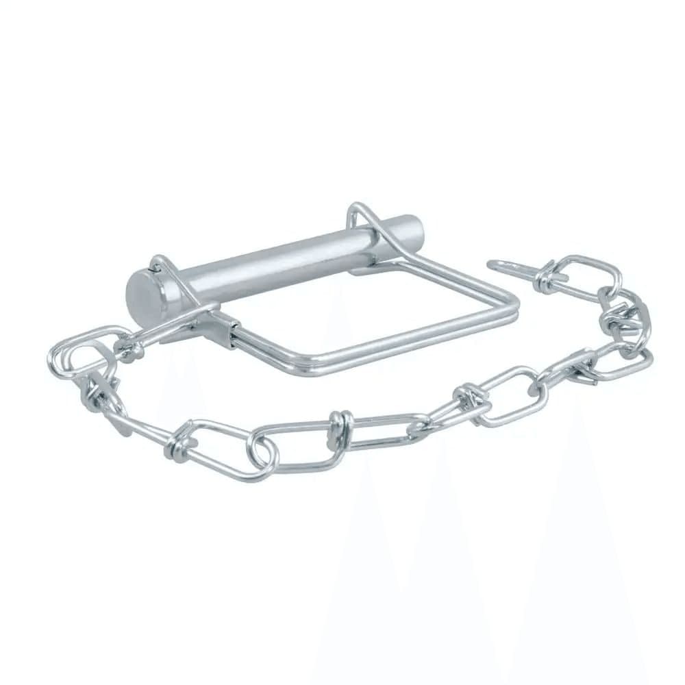 CURT 28001 3/8-in Safety Pin with 12-in Chain (2-3/4-in Pin Length, Packaged)