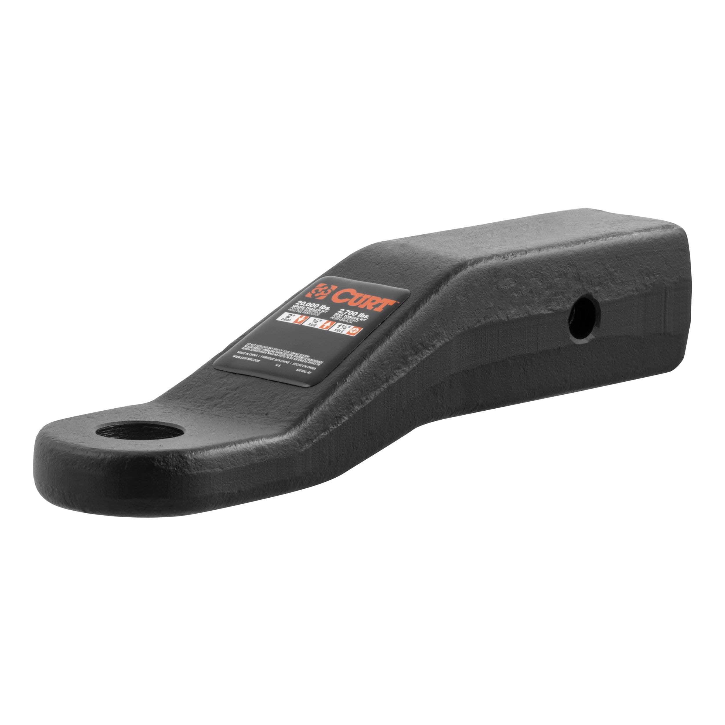 CURT 45456 Commercial Duty Forged Ball Mount (2-1/2-in Shank, 20,000 lbs)