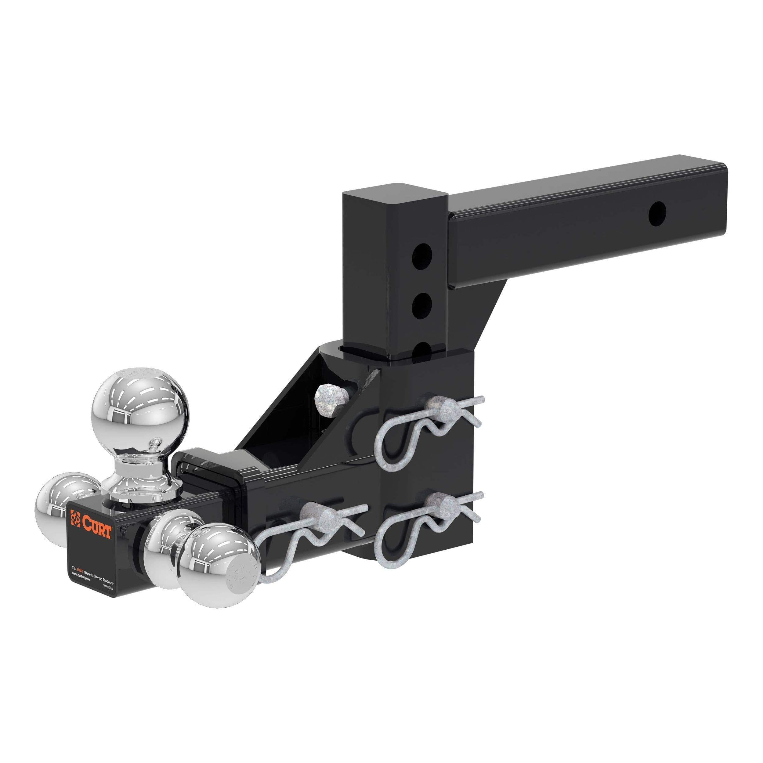 CURT 45799 Adjustable Tri-Ball Mount (1-7/8-in, 2-in & 2-5/16-in Balls)