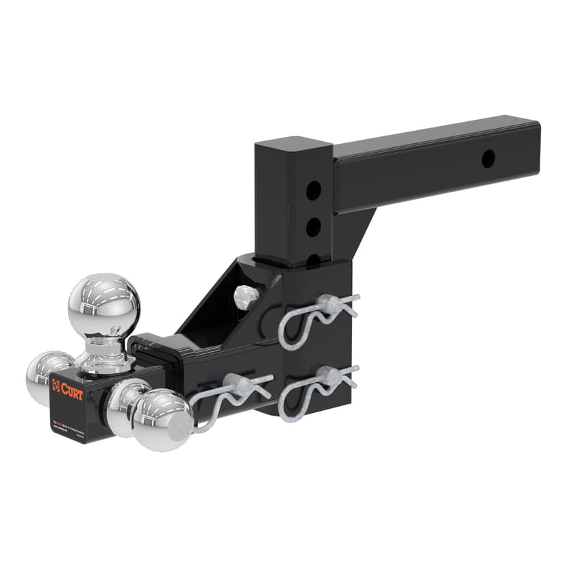 CURT 45799 Adjustable Tri-Ball Mount (1-7/8-in, 2-in & 2-5/16-in Balls)