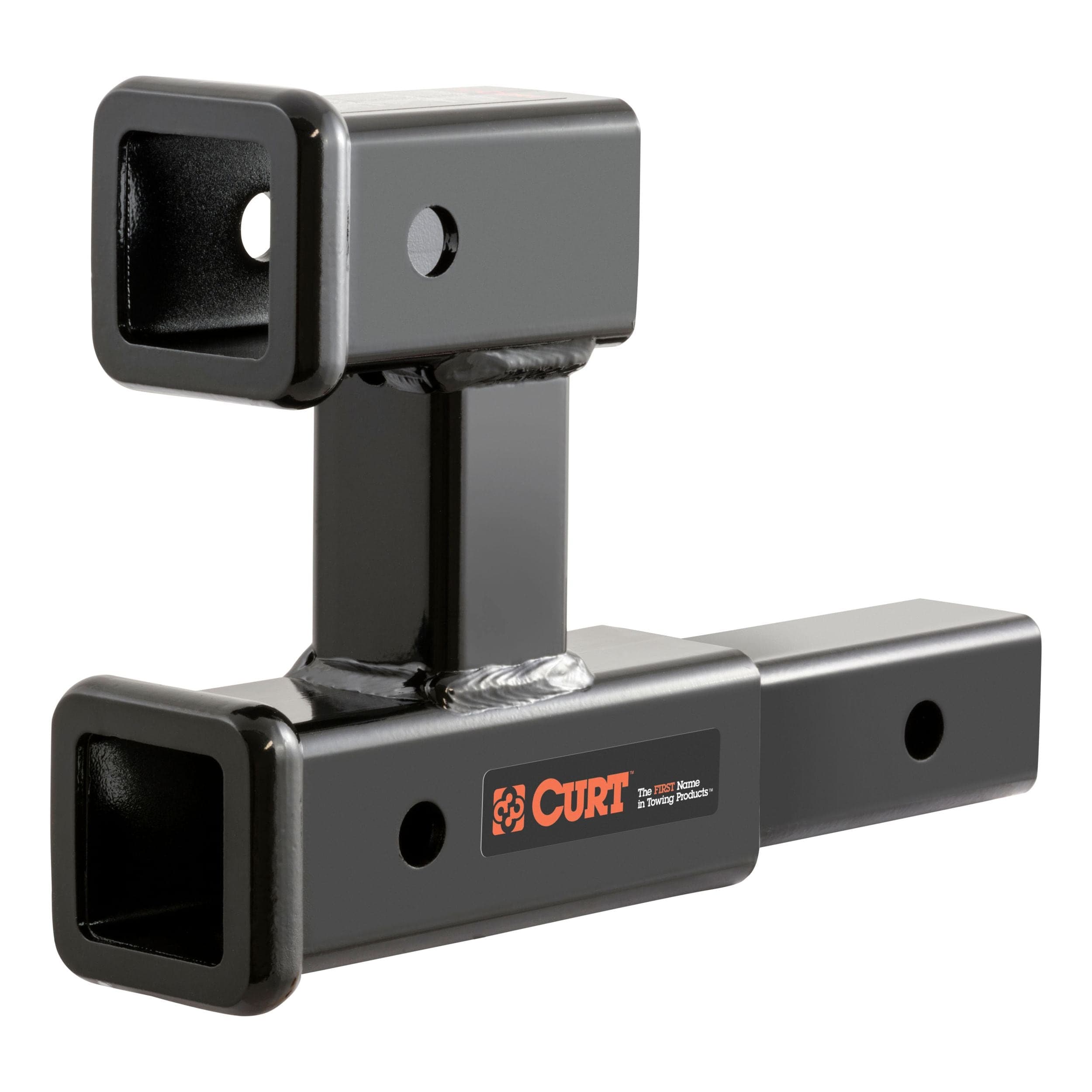 CURT 45792 Dual Receiver Extender (2-in Shank, 3,500-lb, 5-13/16-in Rise)