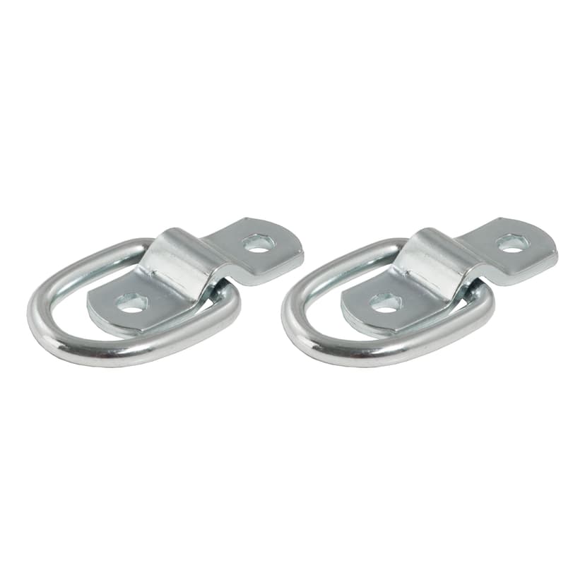 CURT 1-in x 1-1/4-in Surface-Mounted Tie-Down D-Rings, 1200-lb, 2-pk
