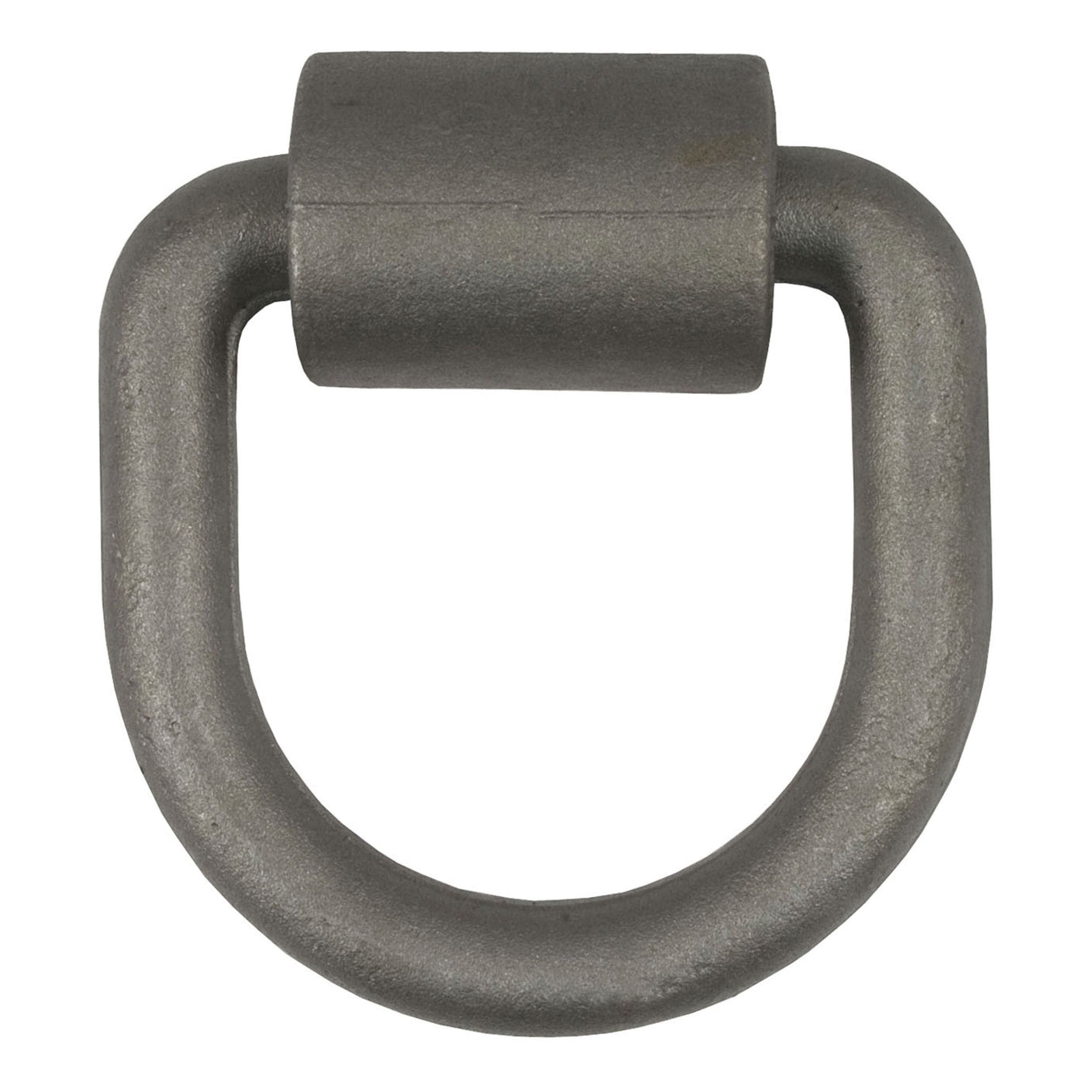 CURT 83750 3 x 3-in Weld-On Tie-Down D-Ring (6,100 lbs, Raw Steel)