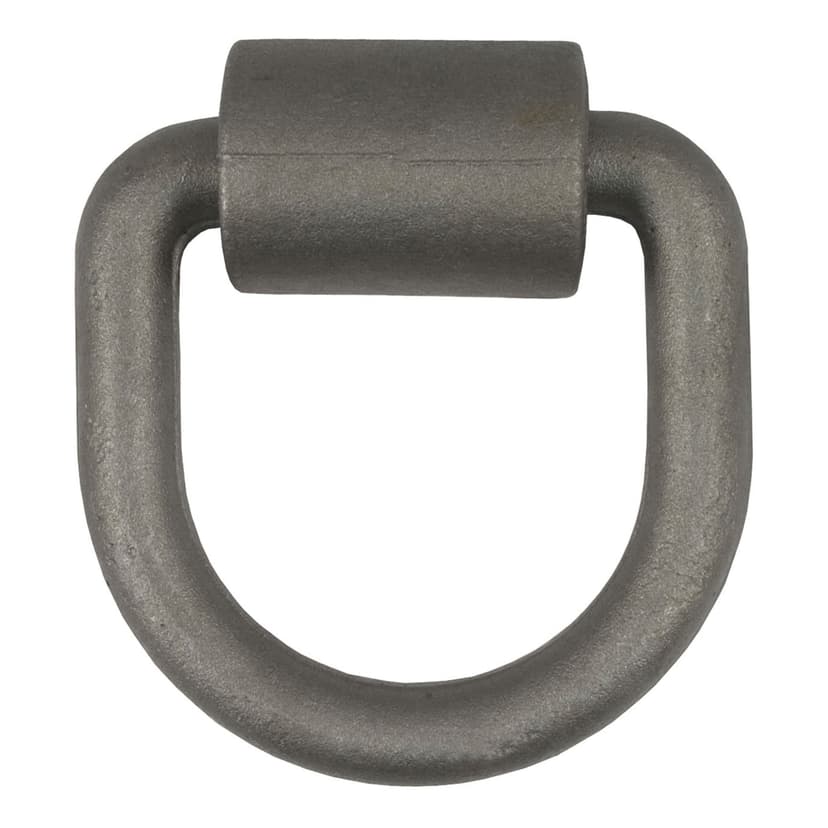 CURT 83750 3 x 3-in Weld-On Tie-Down D-Ring (6,100 lbs, Raw Steel)