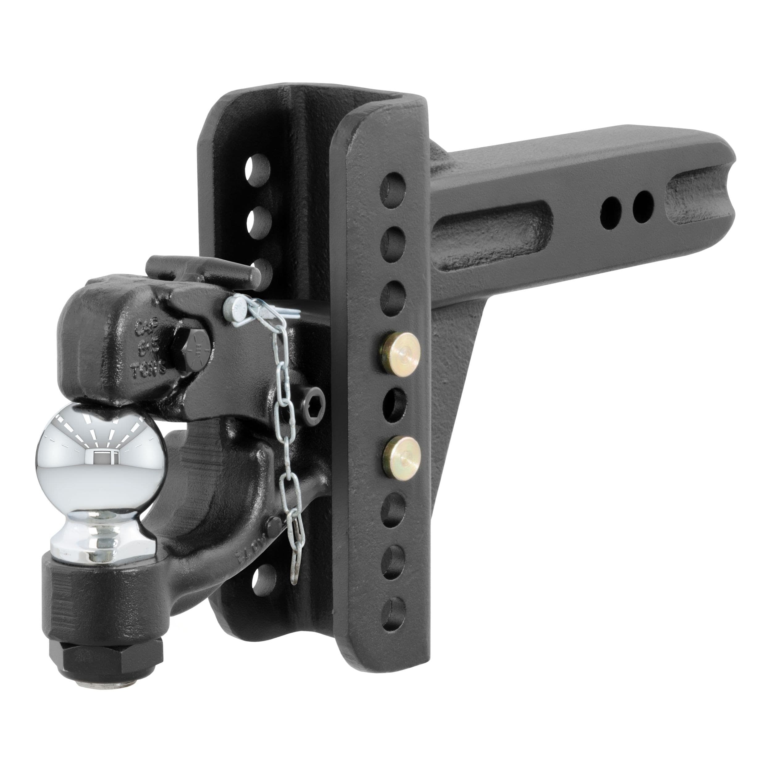 CURT 45908 Adjustable Channel Mount with 2-5/16-in Ball & Pintle, Rated for 20000-lbs