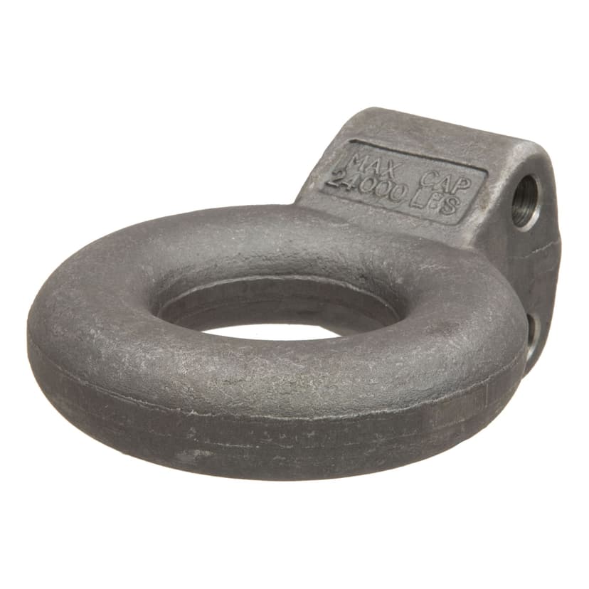 CURT 48660 Channel-Style Lunette Ring (24,000 lbs., 3" I.D., Raw)