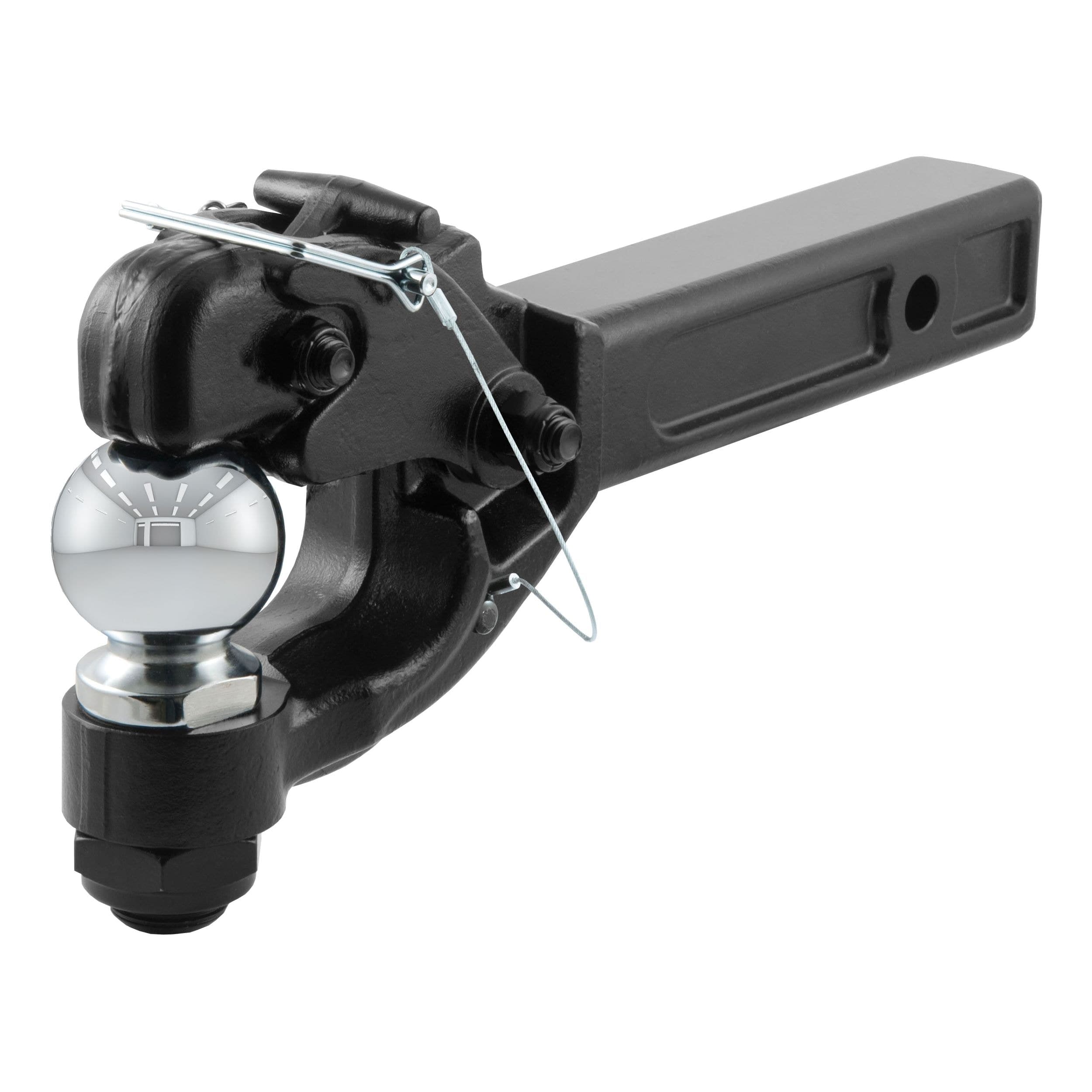 CURT 48007 Receiver-Mount Ball & Pintle Hitch (2-in Shank, 2-5/16-in Ball, 12,000-lb)