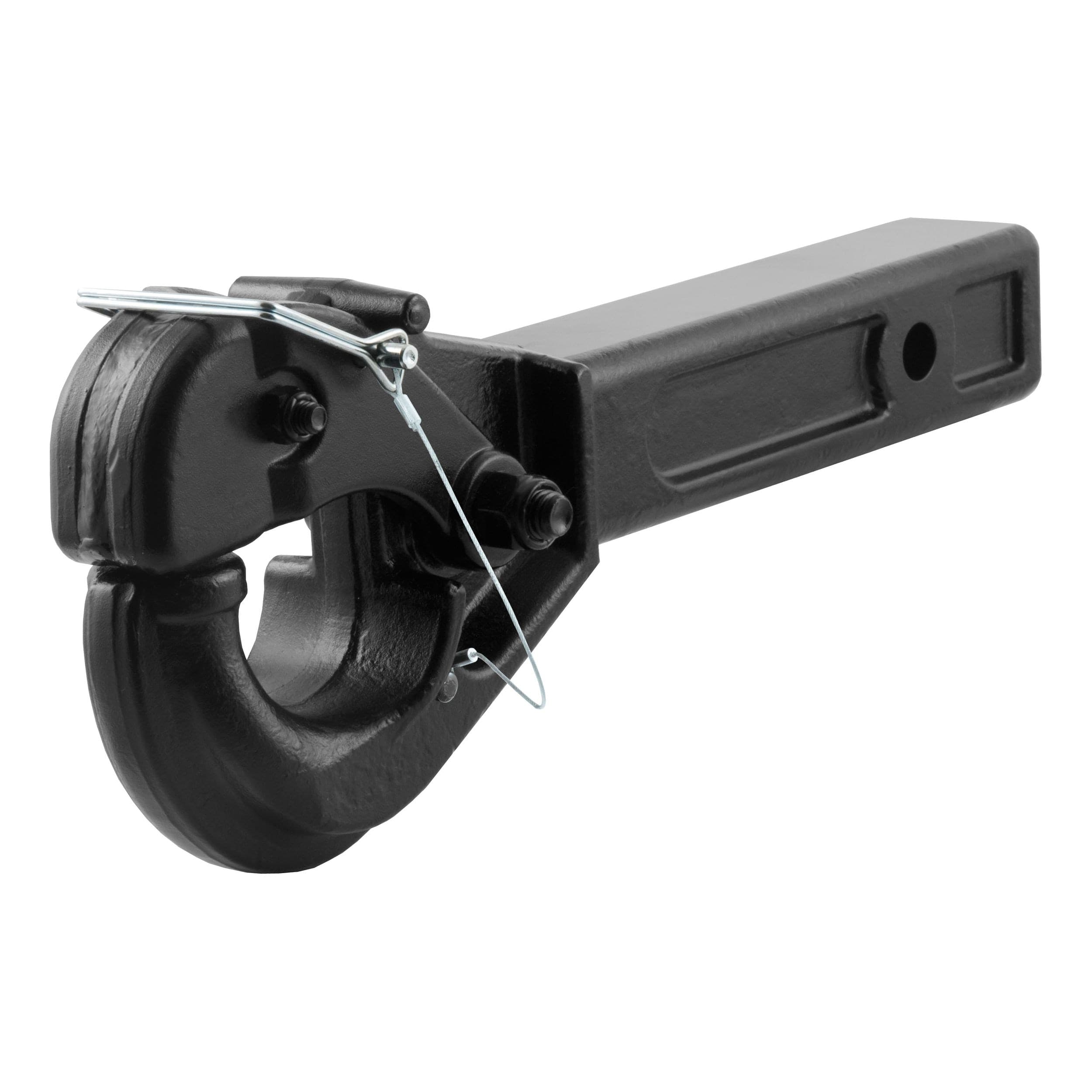CURT 48004 Receiver-Mount Pintle Hook (20000 lbs, 2-1/2" Lunette Rings)