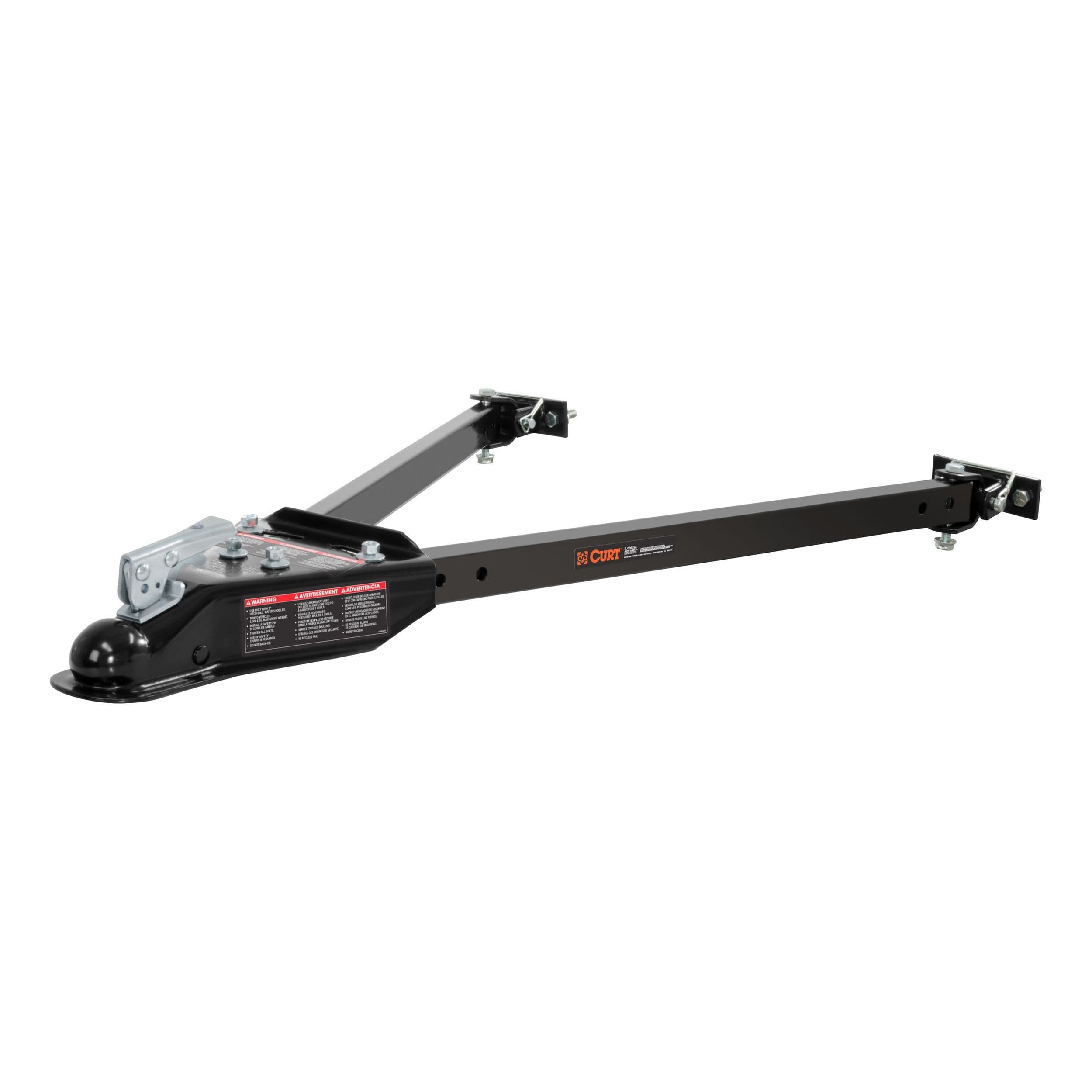 CURT 19745 Adjustable Tow Bar with 2-in Coupler (Adjusts 26-in to 41-in Wide)