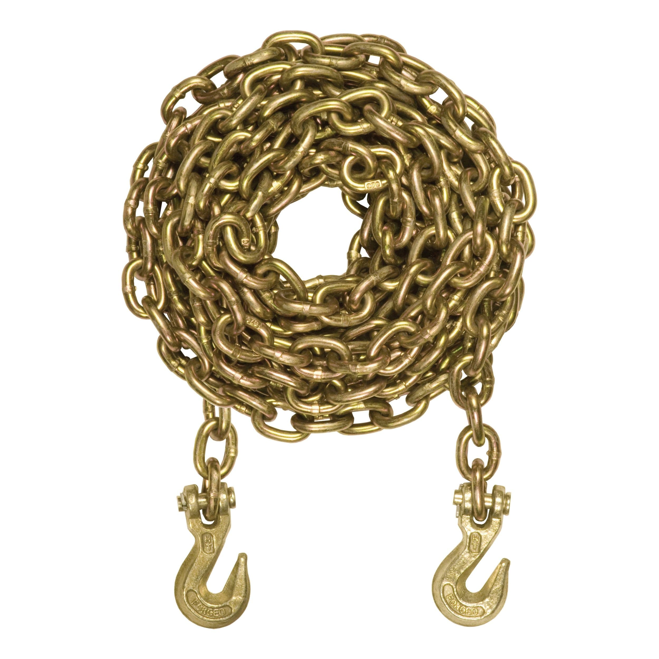 CURT 80307 20' Transport Binder Chain with 2 Clevis Hooks (18,800 lbs)
