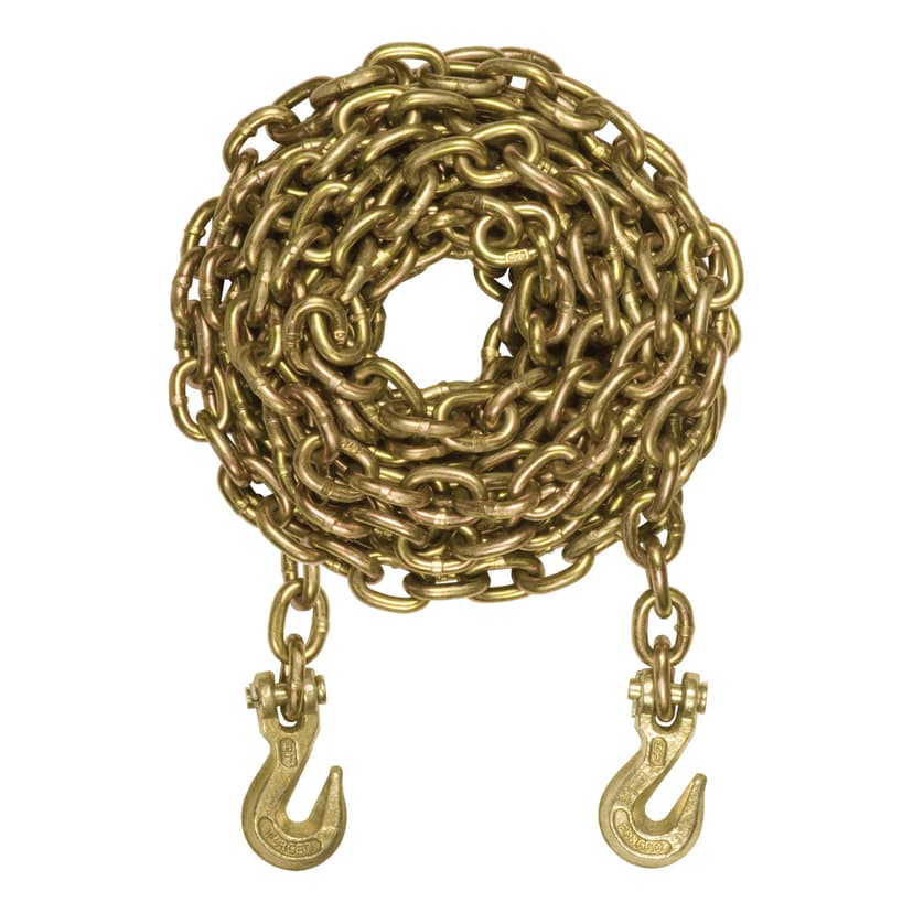 CURT 80307 20' Transport Binder Chain with 2 Clevis Hooks (18,800 lbs)