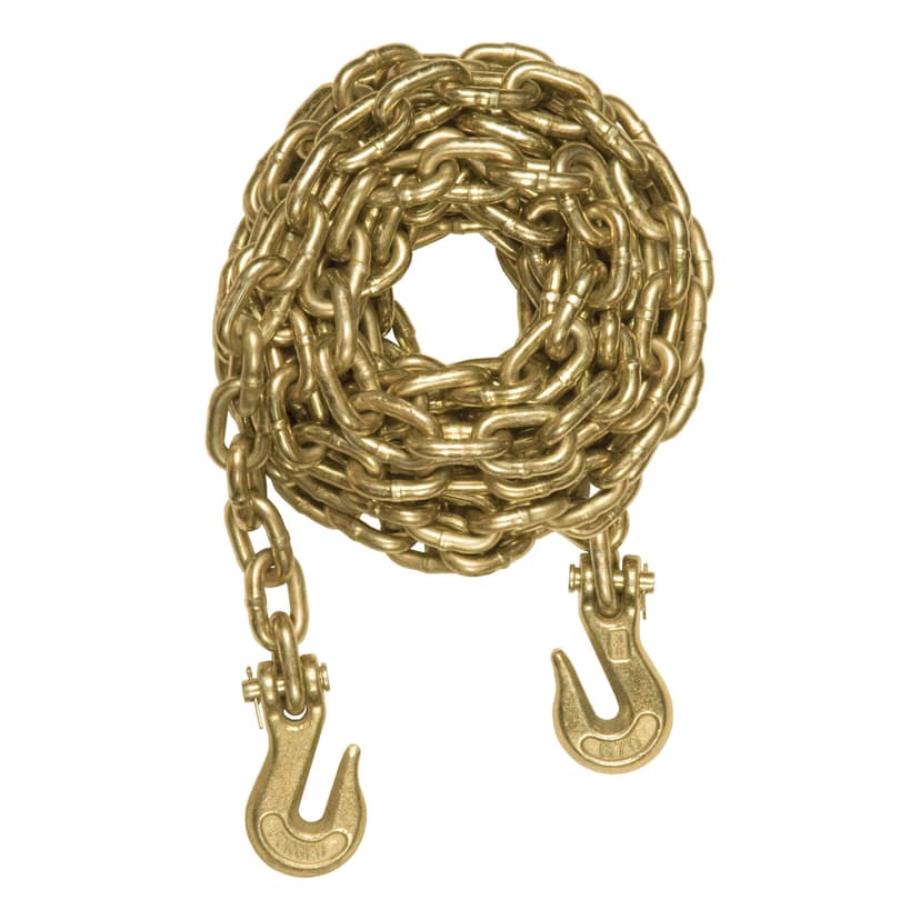 CURT 80311 20' Transport Binder Chain with 2 Clevis Hooks (26,400 lbs)