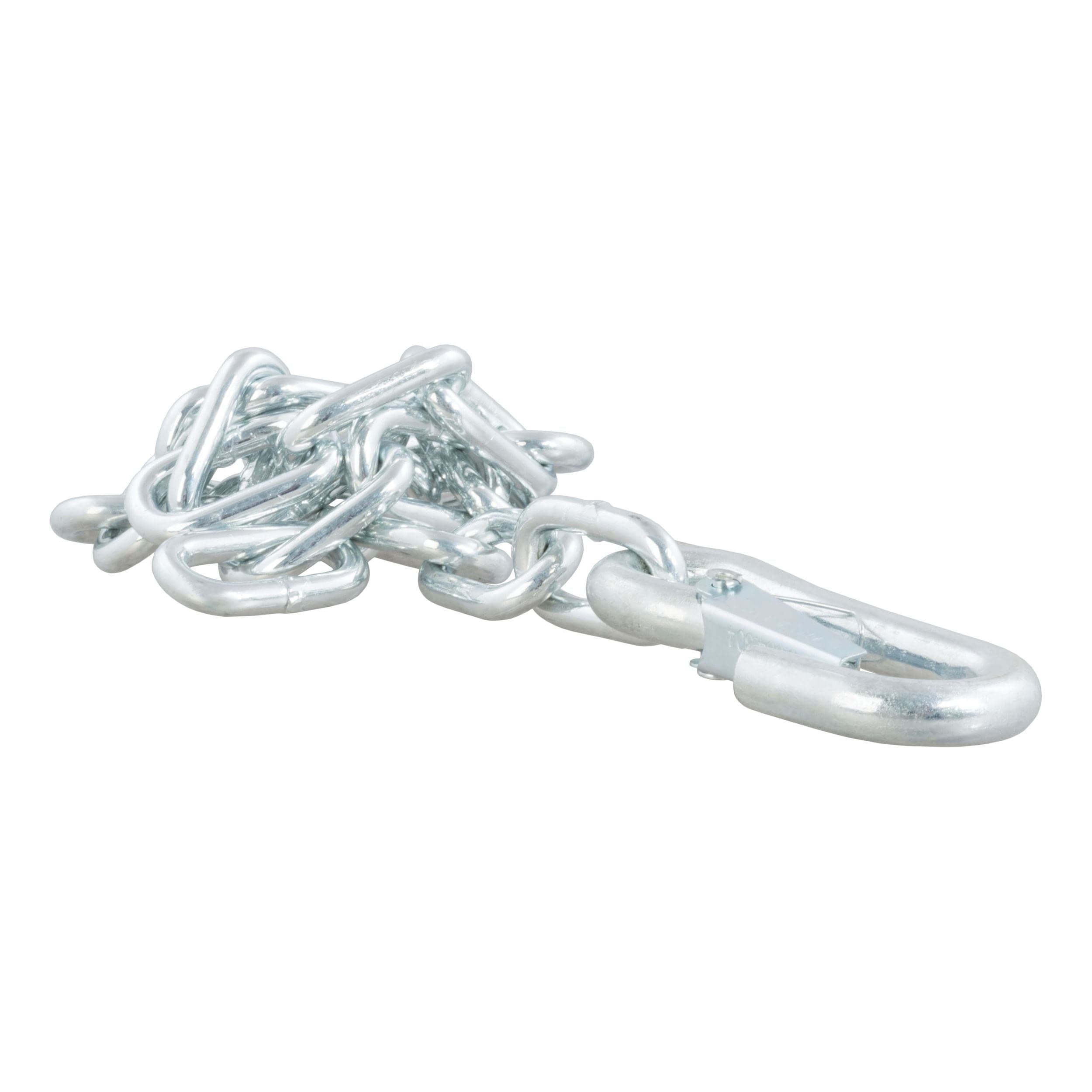 CURT 80313 27" Safety Chain with 1 Snap Hook (5,000 lbs, Clear Zinc)