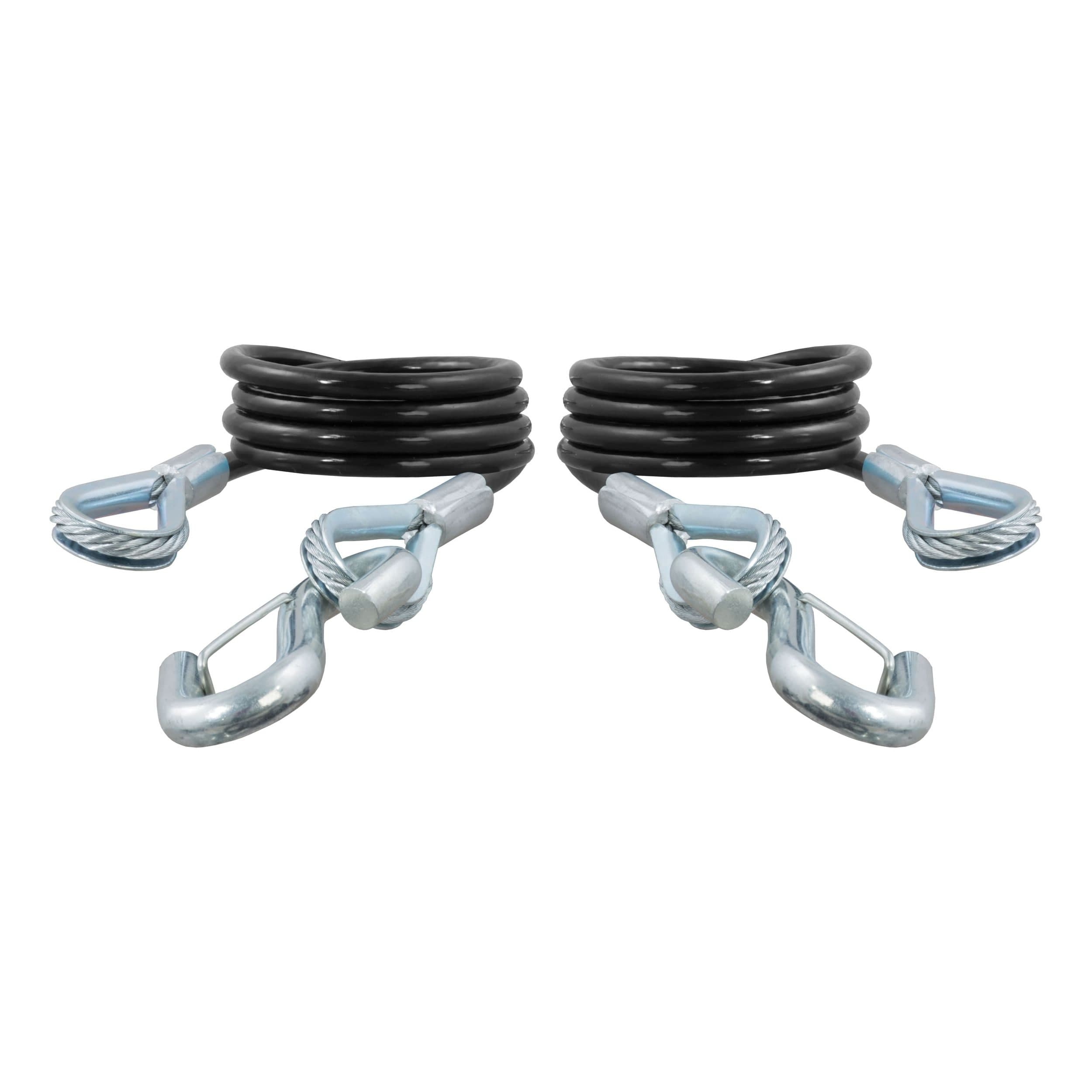 CURT 80136 43-7/8-in Safety Cables with 2 Snap Hooks (3,500-lb, 2-pk)