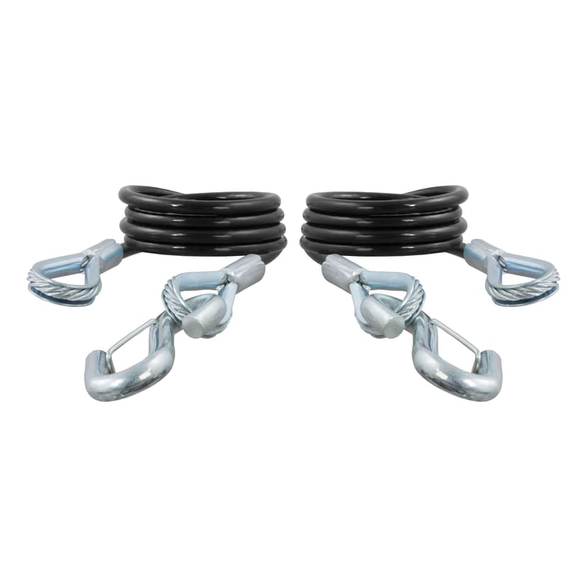 CURT 80136 43-7/8-in Safety Cables with 2 Snap Hooks (3,500-lb, 2-pk)