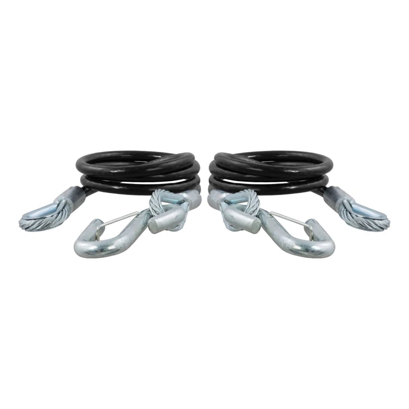 CURT 80151 44-1/2-in Safety Cables with 2 Snap Hooks (5,000-lb, 2-pk)