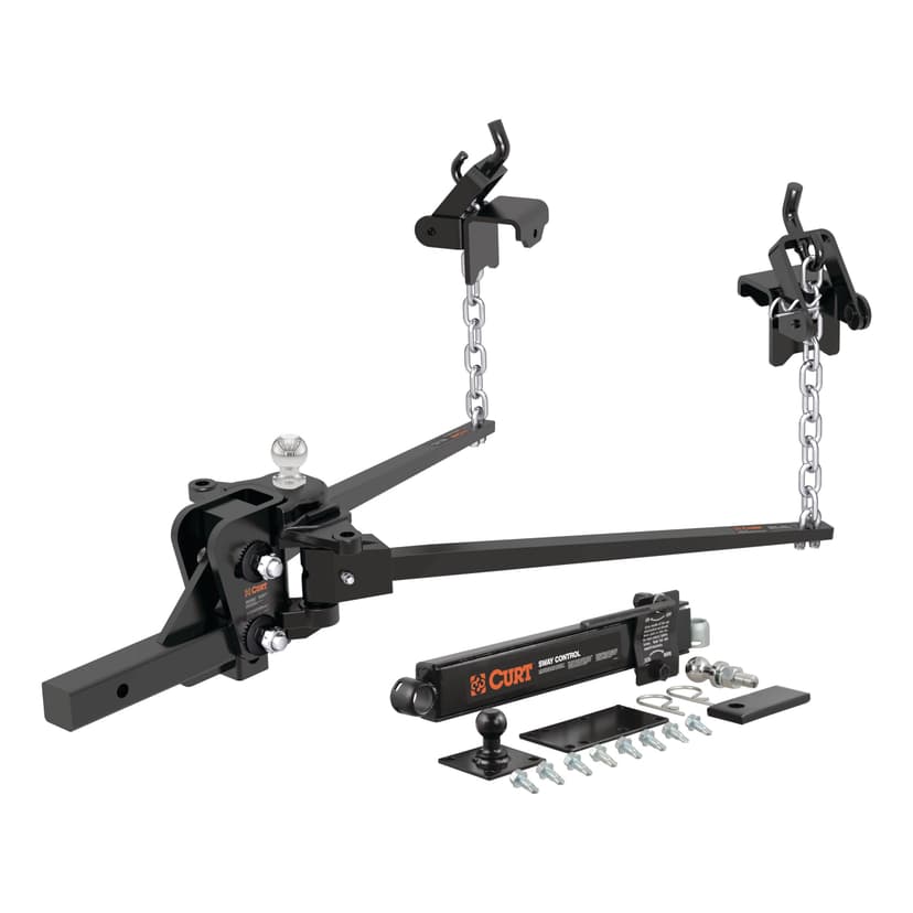 CURT 17422 Short Trunnion Distribution Hitch with Sway Control (10-15K)