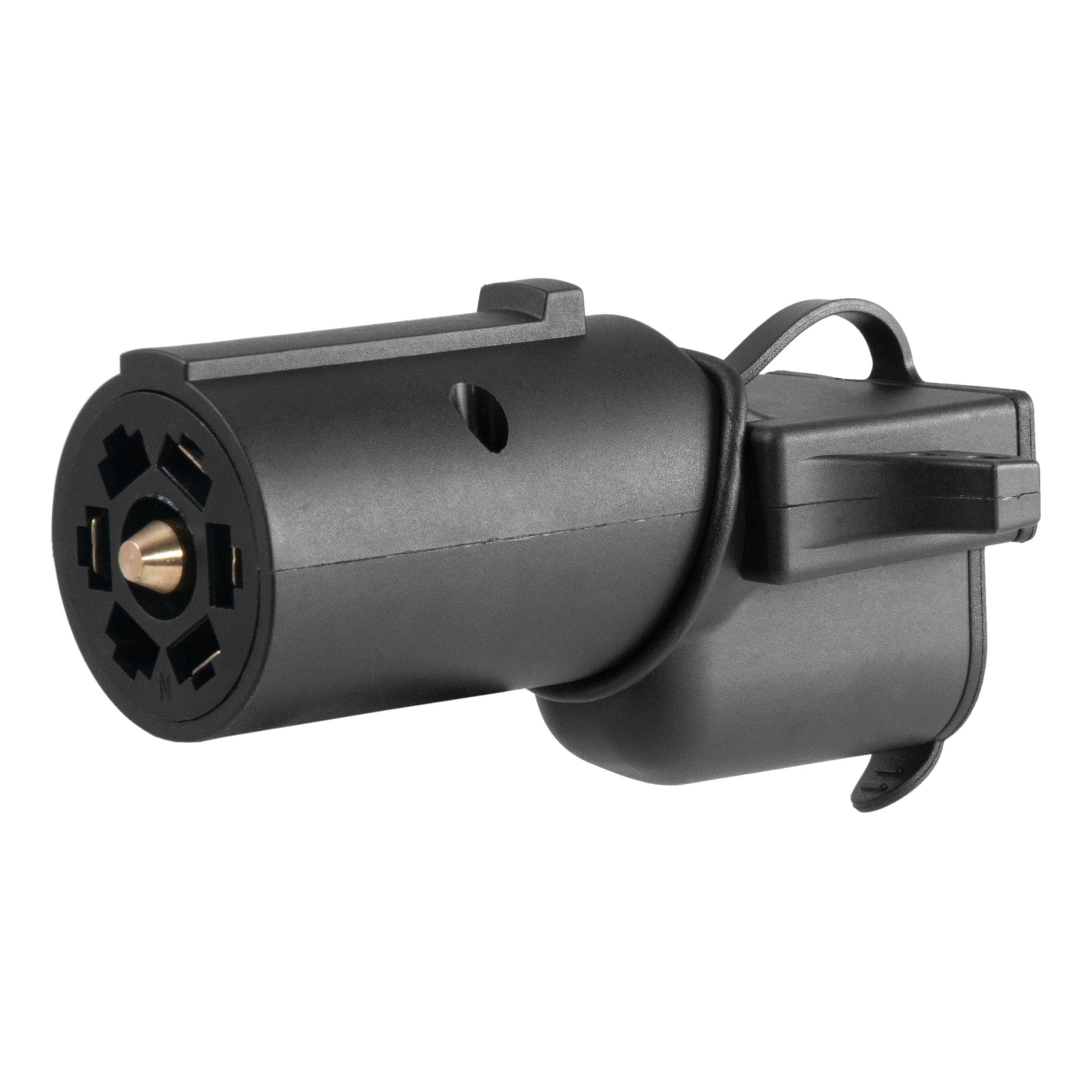 CURT 57724 Adapter with Backup Alarm (7-Way to 4-Way Flat Trailer)