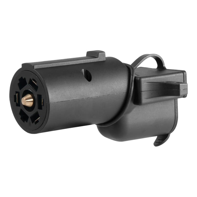 CURT 57724 Adapter with Backup Alarm (7-Way to 4-Way Flat Trailer)