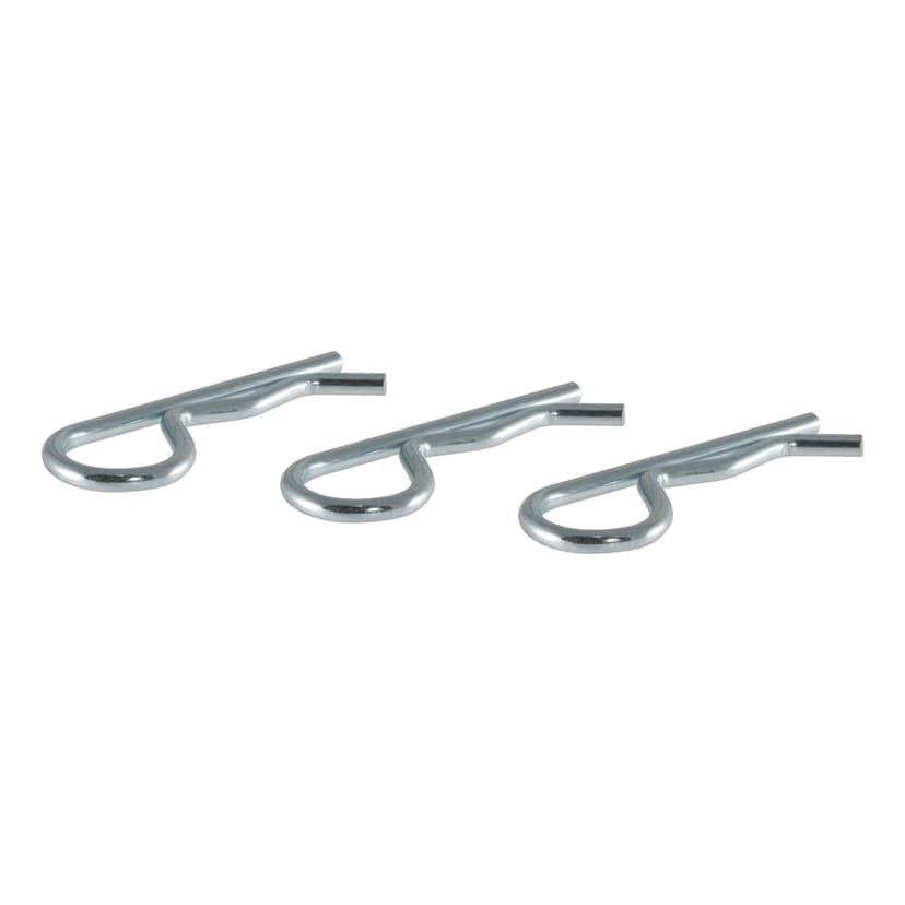 CURT 21602 Hitch Clips (Fits 1/2" or 5/8" Pin, Zinc, 3-Pack)